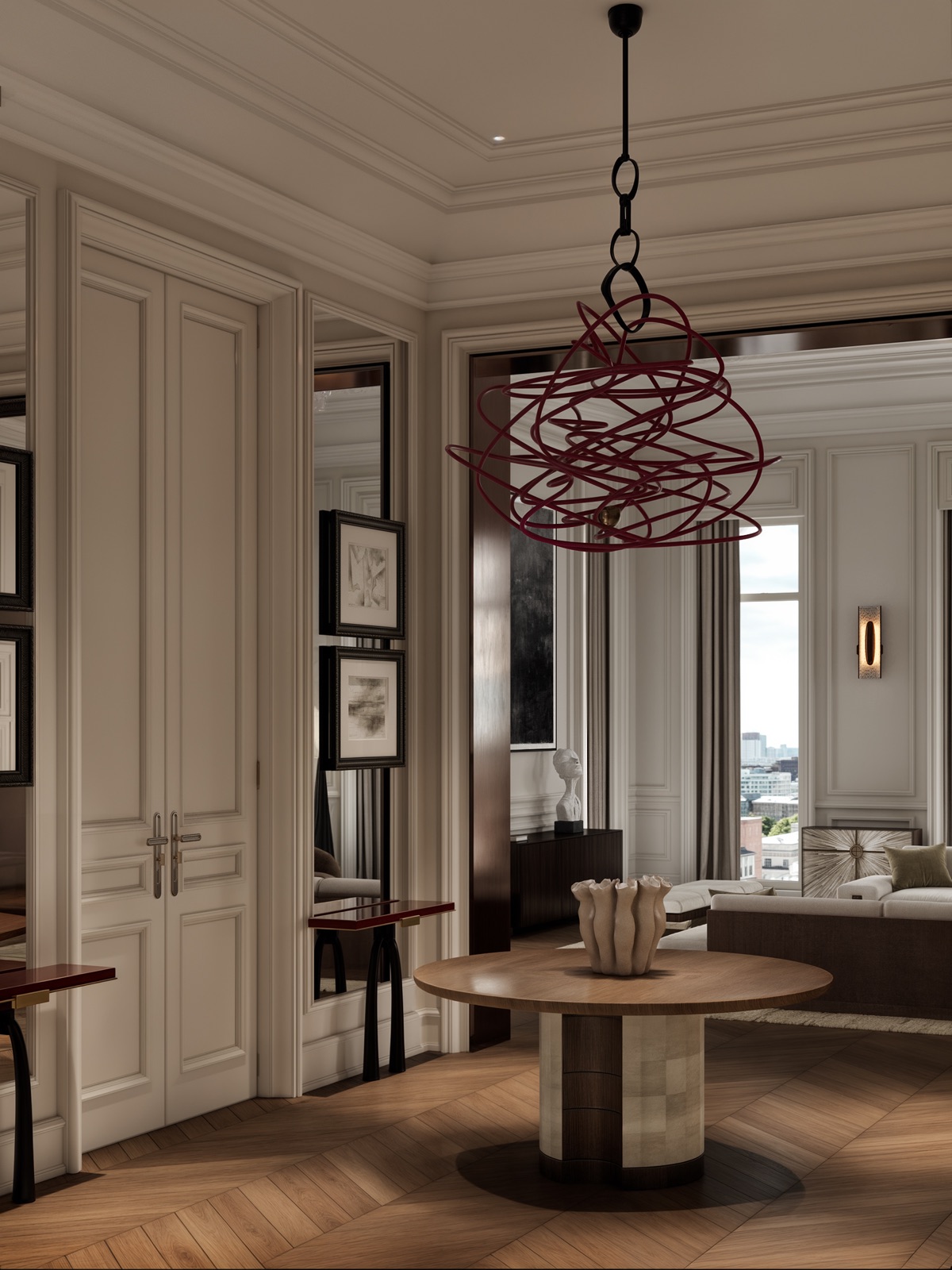 Hamovniki Penthouse — обеденная зона — деталь, дизайн-проект квартиры